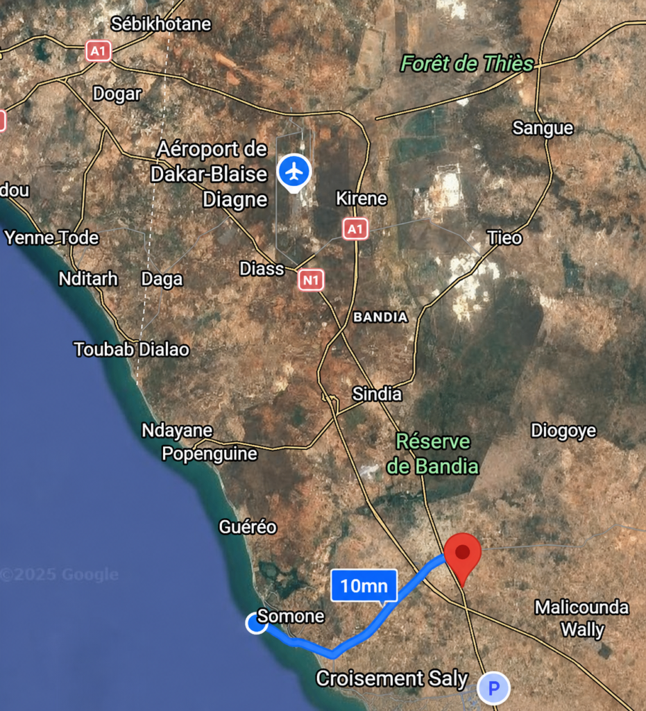 Terrain de 500 m² à vendre à Nguékokh